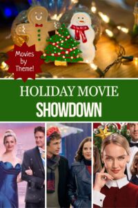 Photo collage of the Holiday Movie Showdown