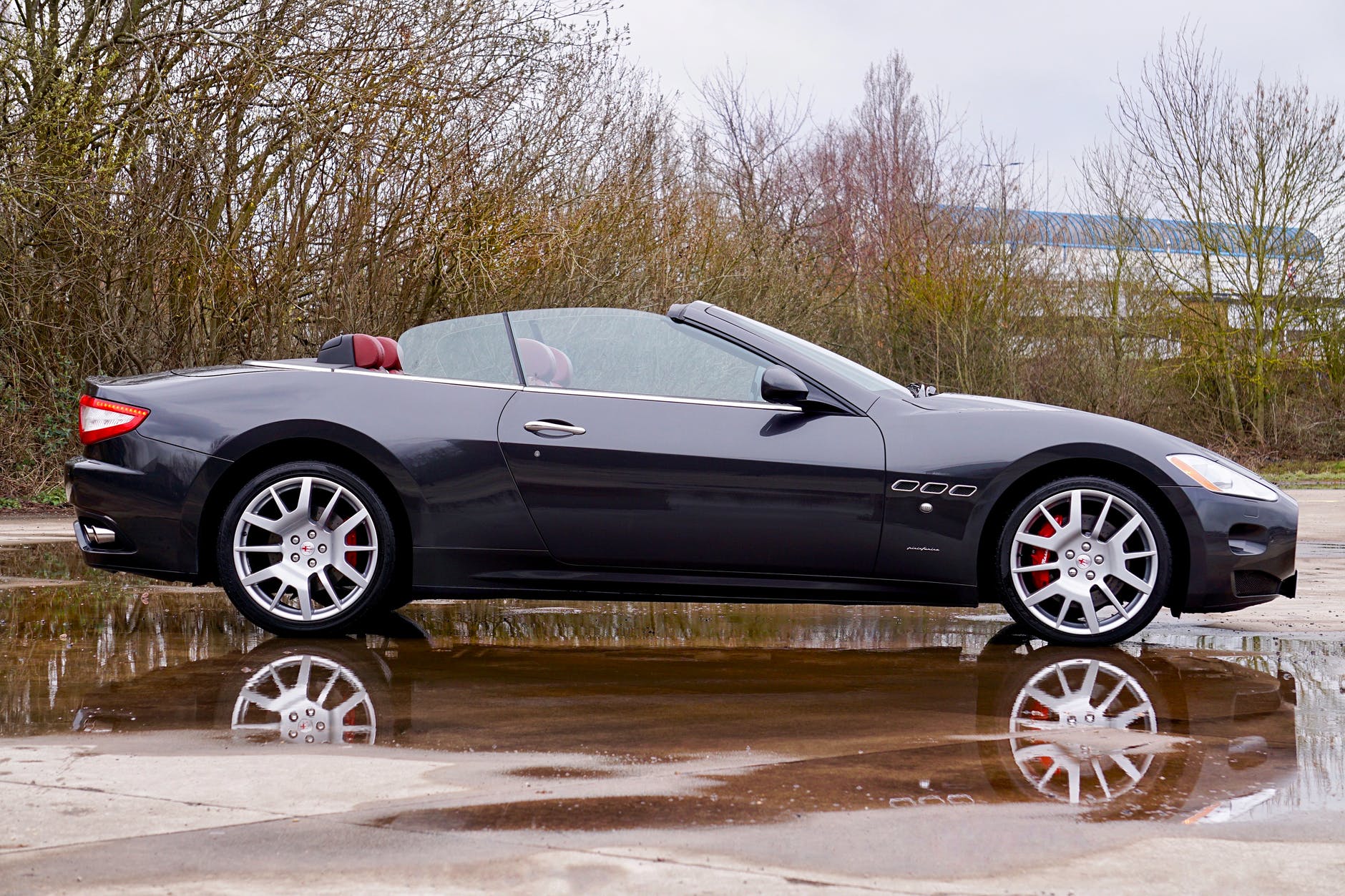 black convertible coupe