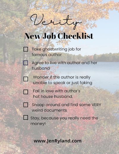 Verity's new job checklist