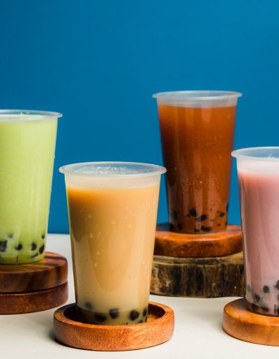 Photo of glasses of bubble tea