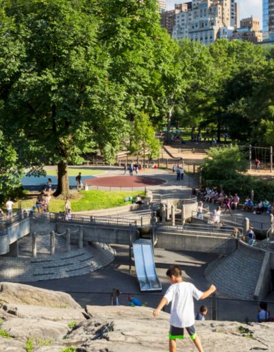 Photo of the Hecksher Playground in Central Park.