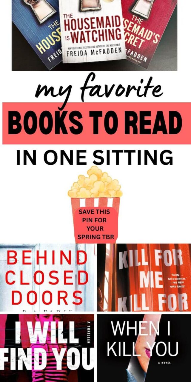 Photo collage of my favorite books to read in one sitting
