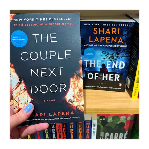 An original photo of The Couple Next Door by Shari Lapena.