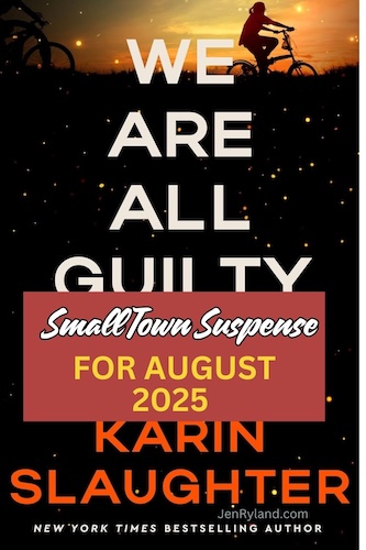 Cover of We are All Guilty which shows two girls riding bikes at night