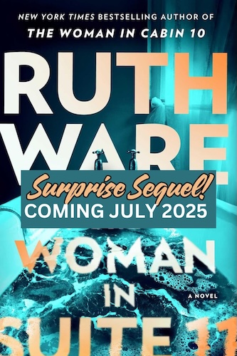 Cover of Woman in Suite 11 which shows blue water in a bathtub
