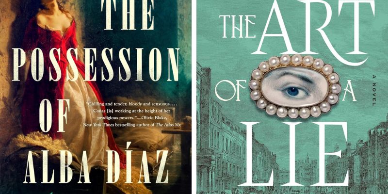 Photo collage of New August 2025 Historical Mysteries Set in the 1700s