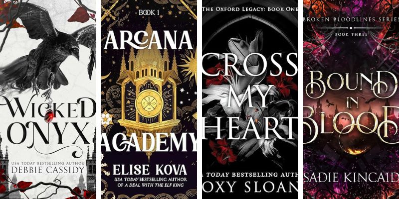 New Romantasy and Fantasy Dark Academia Books