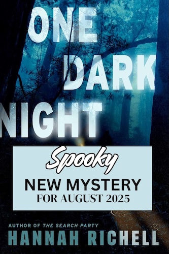 Cover for One Dark Night shows a shadowy figure against trees