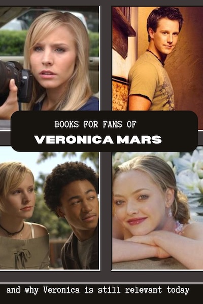 Photo collage of books like Veronica Mars