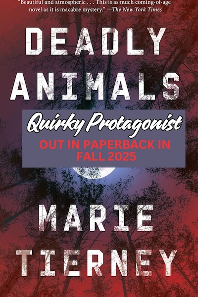 Cover of Deadly animals which has a full moon in a red sky