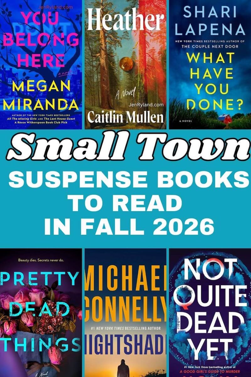 Collage of Small Town Suspense Books to Read in 2026
