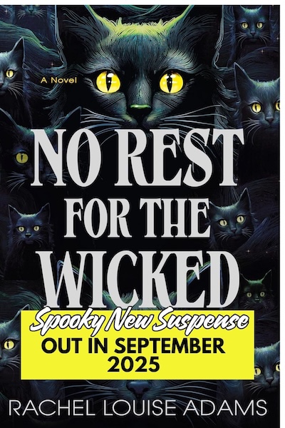 Cover of No Rest for the Wicked which shows a group of black cats