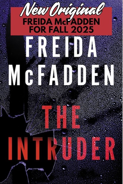 Cover of The Intruder which shows an broken window with raindrops on it