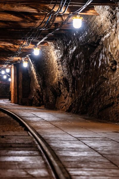 Photo of an underground mine