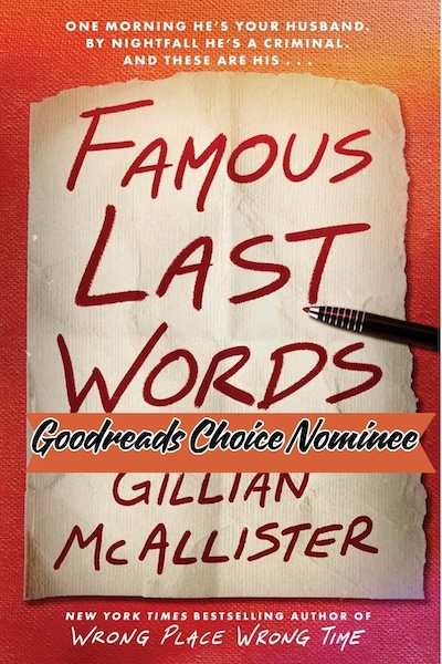 Cover of Famous Last Words by Gillian McAllister