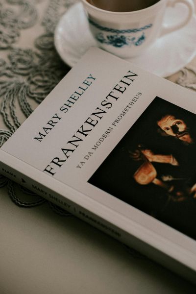 A copy of Frankenstein by Mary Shelley