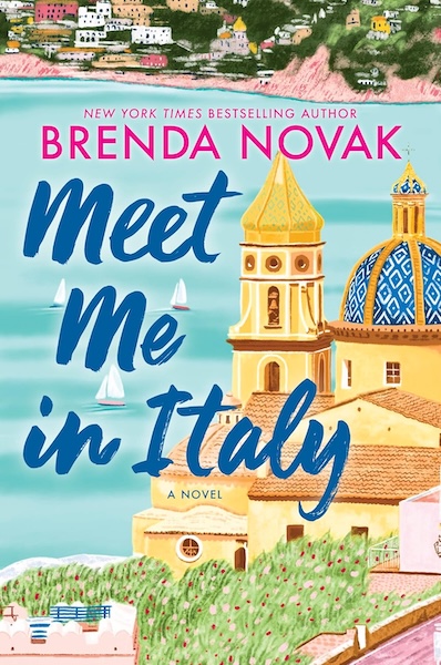 Cover of Meet me in Italy which shows a church on the water