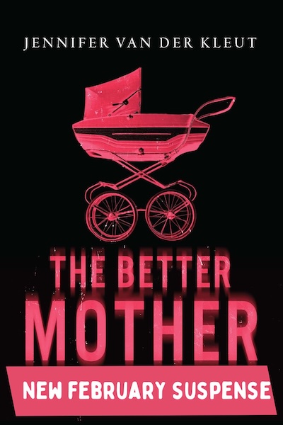 Pink baby carriage on a black background
