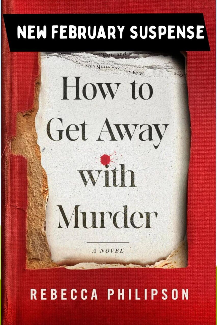 Cover of How to Get away With Murder a red hardcover book with part of the cover ripped out