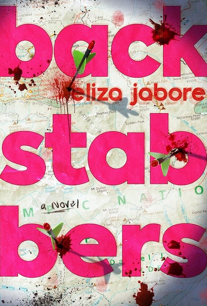 Cover of The Backstabbers which shows a map with bloody arrows shot into it