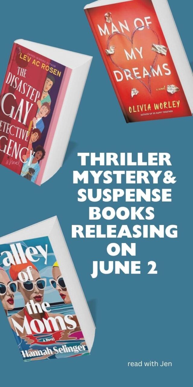 Collage pin of three of the 45 New Mystery and Thriller Books: June 2 2026 Releases