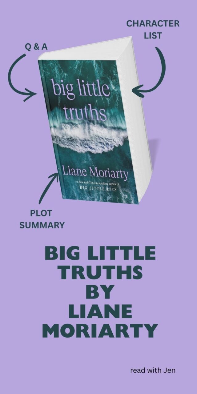 Cover of Big Little Truths by Liane Moriarty on a lavender background