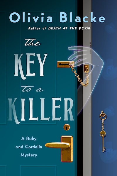 Cover of Key to a Killer which shows a door slightly ajar