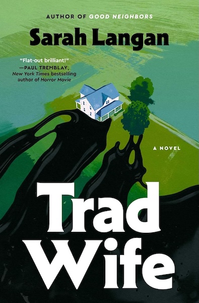 Cover of Trad Wife which shows an overhead photo of a subdivision