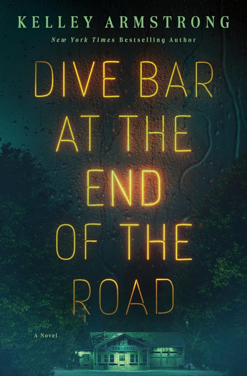 Cover of Dive Bar at the End of the World which shows a spooky house at night