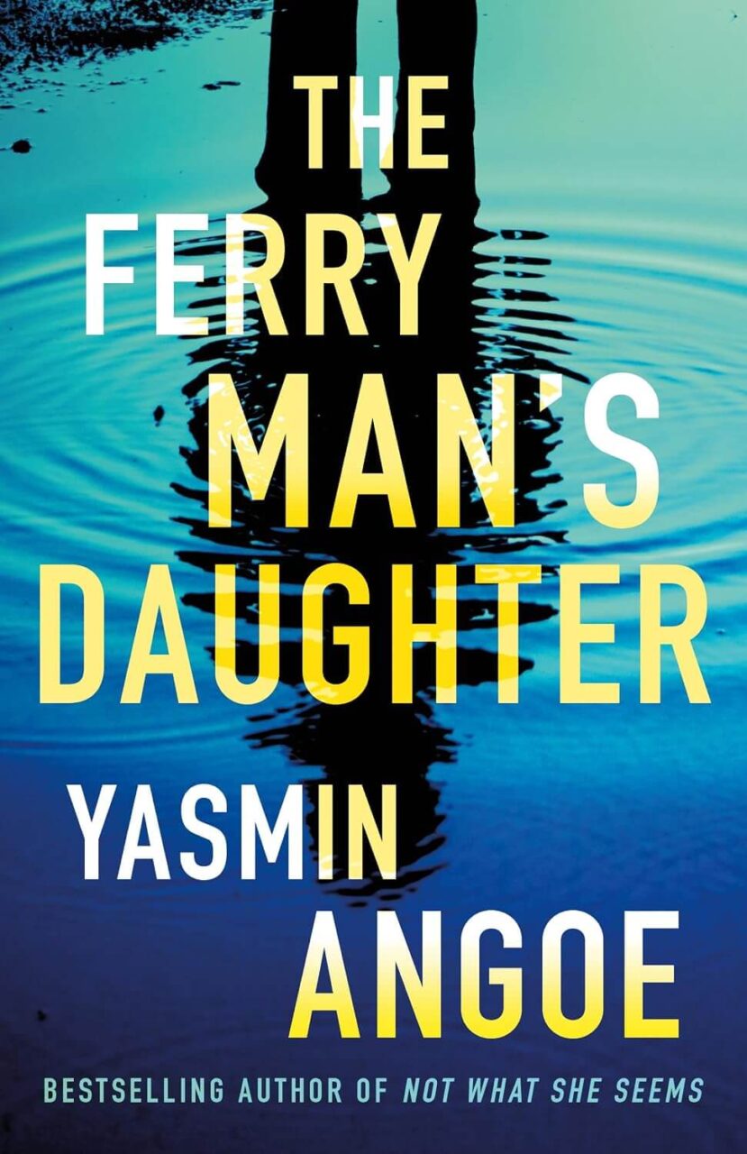 Cover of The Ferry Man's Daughter which shows a person standing in water with ripples around her
