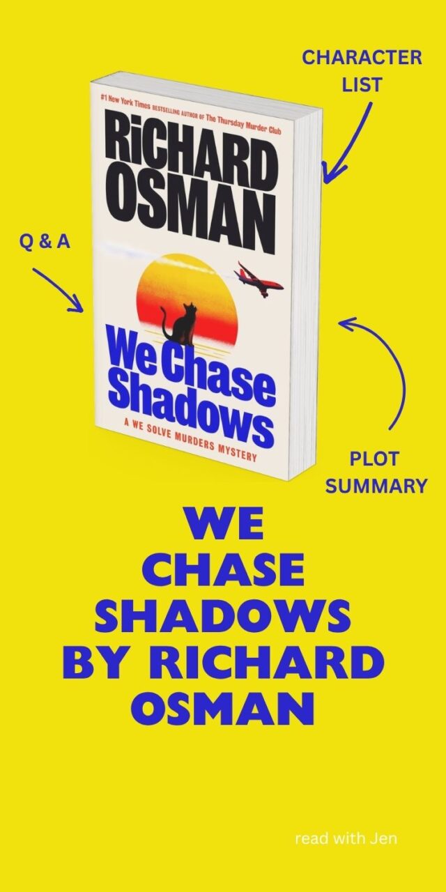 Cover of We Chase Shadows, which is white with a sunrise