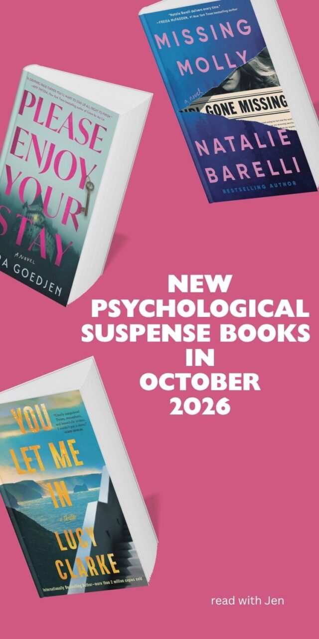 New Psychological Suspense books to read in 2026. A photo collage