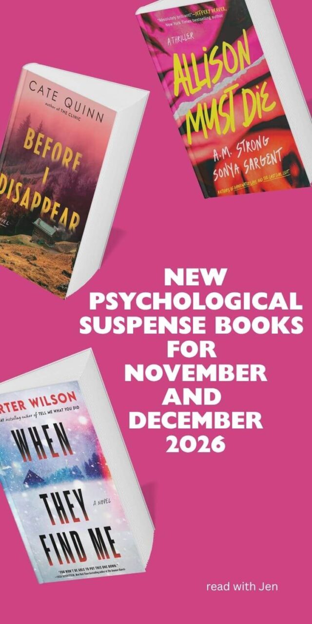 New Psychological Suspense Books for November and December